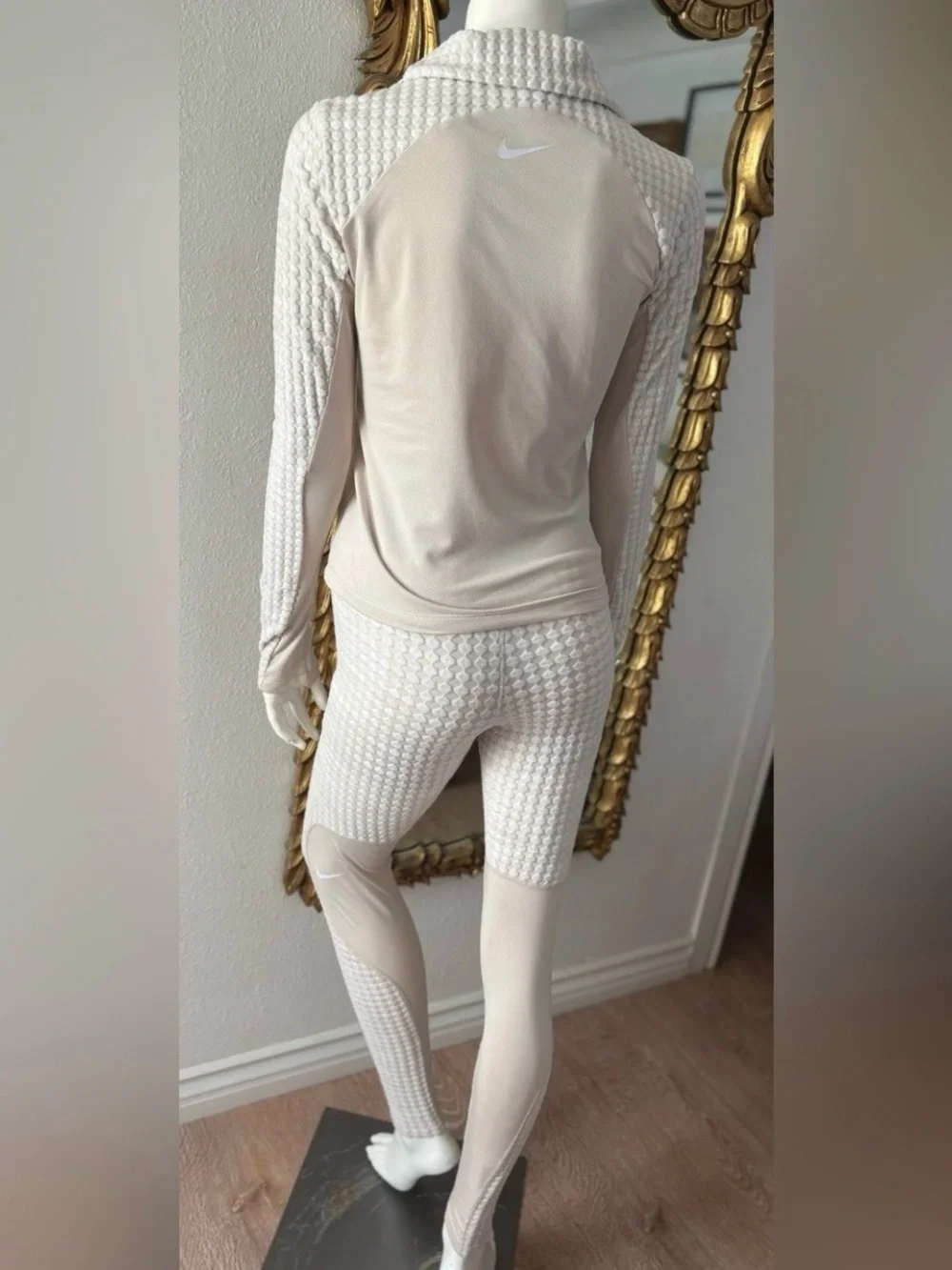 Nike Pro Hyperwarm Training Set Leggings Pants & Matching Zipup Jacket S/Small